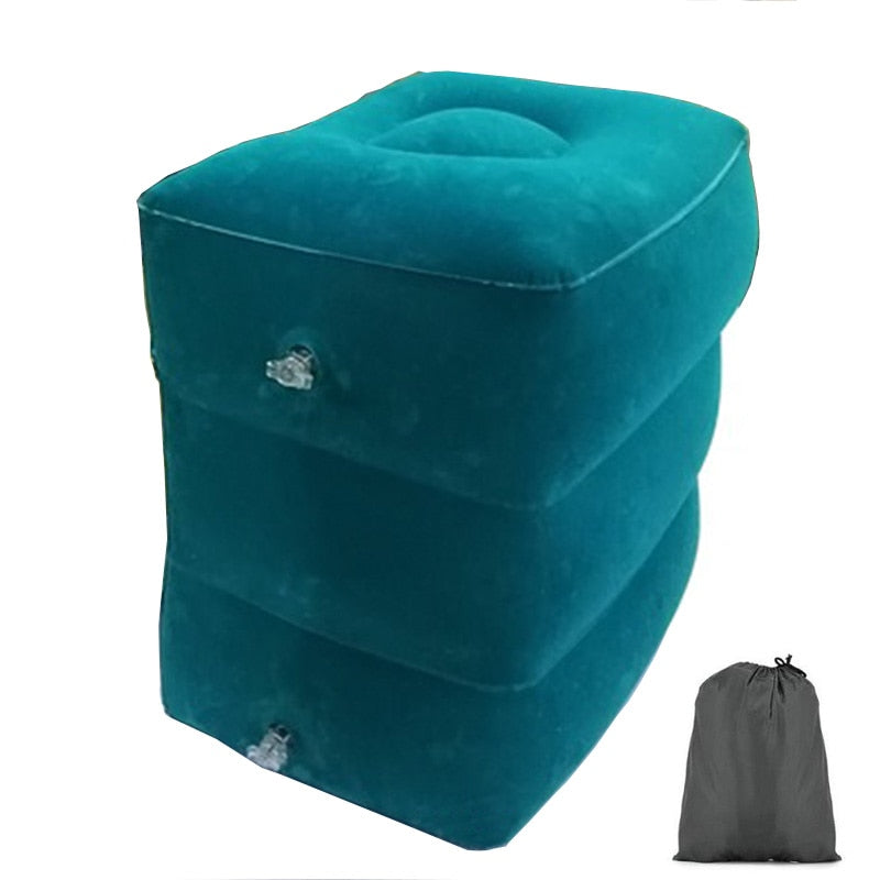 Adjustable Height Travel Foot Rest Pillow